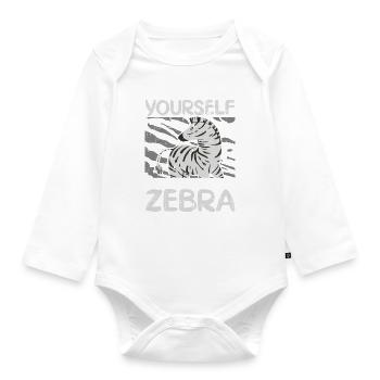 Always Be Yourself Unless You Can Be A Zebra Funny - Baby Bio-Langarm-Body - Weiß - Vorne