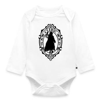 Kleriker - Baby Bio-Langarm-Body - Weiß - Vorne