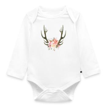 Beste Gotti beschte Gotti Schweiz Patentante Patin - Baby Bio-Langarm-Body - Weiß - Vorne