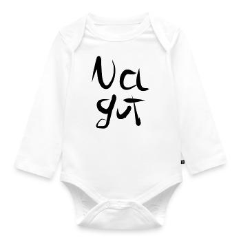 Na gut - Baby Bio-Langarm-Body - Weiß - Vorne