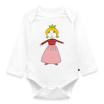 Petite princesse - Body Bébé bio manches longues - blanc - Devant