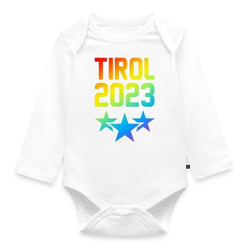 Tyrol 2023 - Organic Longsleeve Baby Bodysuit - white - Front