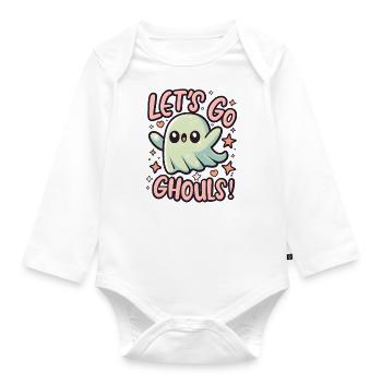 Let’s Go Ghouls Halloween - Body Bébé bio manches longues - blanc - Devant