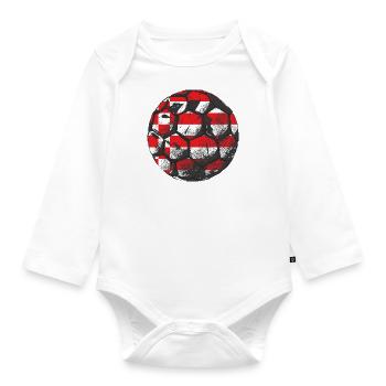 Bremen Flagge Bremer Fahne - Baby Bio-Langarm-Body - Weiß - Vorne