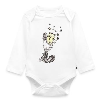 The star money - Organic Longsleeve Baby Bodysuit - white - Front