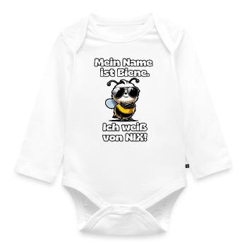 I know about NIX Bee - Organic Longsleeve Baby Bodysuit - white - Front