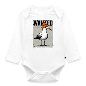 Affiche recherchée North Sea Bandit Seagull w. Cap Wanted - Body Bébé bio manches longues - blanc - Devant