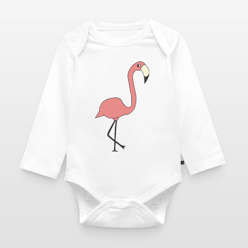 flamingo Baby Bio-Langarm-Body
