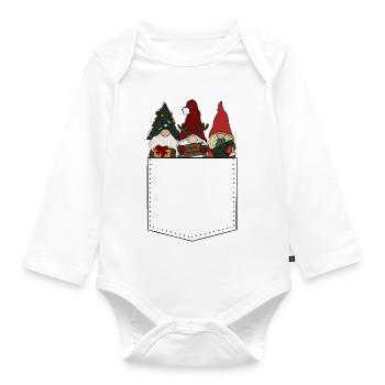 Wichtel - Baby Bio-Langarm-Body - Weiß - Vorne
