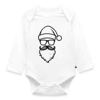 Santa Cool - Body Bébé bio manches longues - blanc - Devant