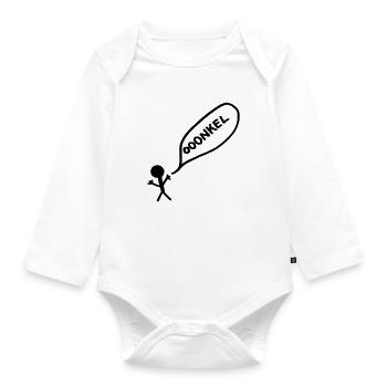 097 onkel - Baby Bio-Langarm-Body - Weiß - Vorne
