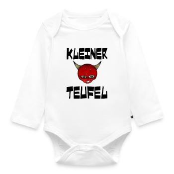 Little devil - Organic Longsleeve Baby Bodysuit - white - Front