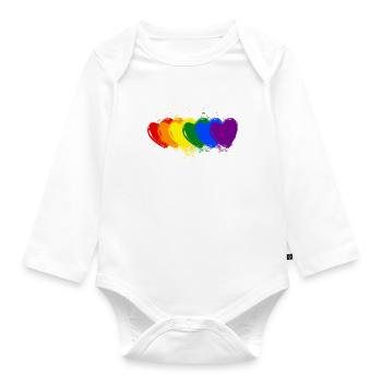 Gay gay LGBT - Body Bébé bio manches longues - blanc - Devant