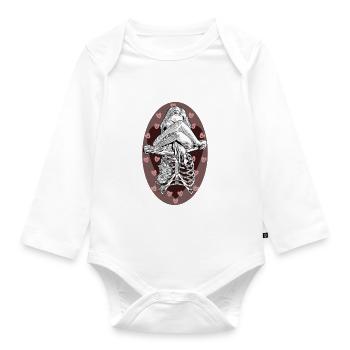 Be Yourself Gesellschaft Individualität Mindset se - Baby Bio-Langarm-Body - Weiß - Vorne