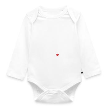 I love kayaking - Organic Longsleeve Baby Bodysuit - white - Front