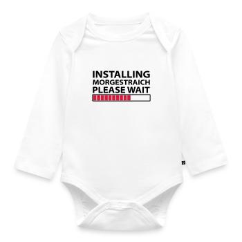 Morgestraich in progress - Organic Longsleeve Baby Bodysuit - white - Front
