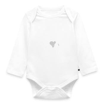 Miauler Pas Miauler Drôle Chat Meme Mâchoire - Body Bébé bio manches longues - blanc - Devant