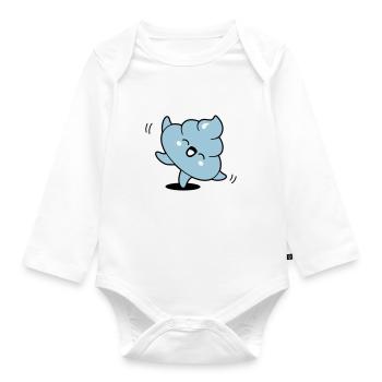 Kack kawaii - Baby Bio-Langarm-Body - Weiß - Vorne
