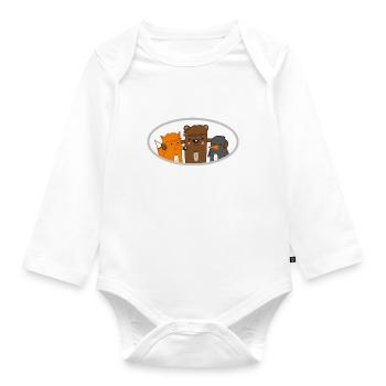 3 Friends - Organic Longsleeve Baby Bodysuit - white - Front