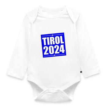 Tyrol 2024 - Body Bébé bio manches longues - blanc - Devant