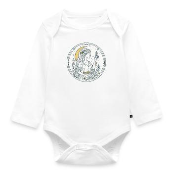 Die Magierin - Ameyari Große Arkana Tarotkarte - Baby Bio-Langarm-Body - Weiß - Vorne