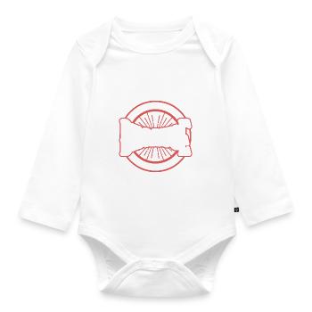 Collection? Parce que je le mérite Déclaration audacieuse - Body Bébé bio manches longues - blanc - Devant