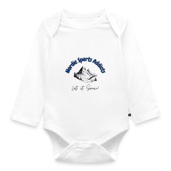 Nordic Sports Addicts - Let it Snow - Body Bébé bio manches longues - blanc - Devant
