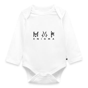 d2r runeword Enigma - Organic Longsleeve Baby Bodysuit - white - Front