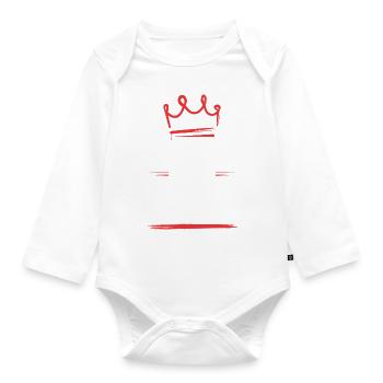 Dancing Crew - Baby Bio-Langarm-Body - Weiß - Vorne