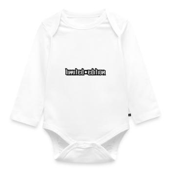 Limited Edition - Organic Longsleeve Baby Bodysuit - white - Front