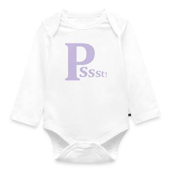 be quiet - Organic Longsleeve Baby Bodysuit - white - Front