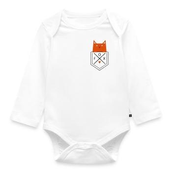 Fox dans le sac - Body Bébé bio manches longues - blanc - Devant