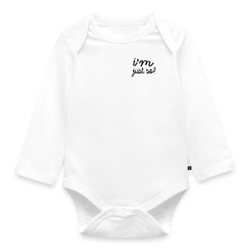 i m just so! - Baby Bio-Langarm-Body - Weiß - Vorne