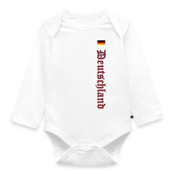 Allemagne avec vieux script allemand - Body Bébé bio manches longues - blanc - Devant