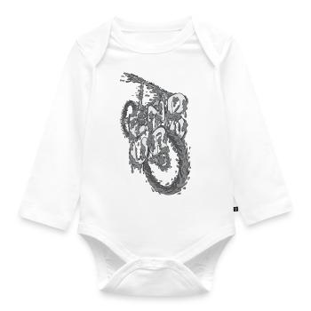 Mud Ride - Organic Longsleeve Baby Bodysuit - white - Front