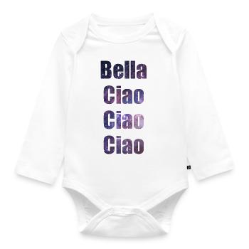 Bella Ciao - Baby Bio-Langarm-Body - Weiß - Vorne