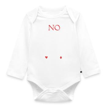 Poker - Baby Bio-Langarm-Body - Weiß - Vorne