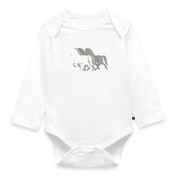 Icelandic Horse: Icelandic Horse Horse Pony Merch - Organic Longsleeve Baby Bodysuit - white - Front