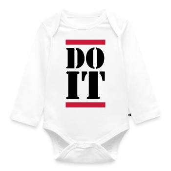 Do It - Baby Bio-Langarm-Body - Weiß - Vorne