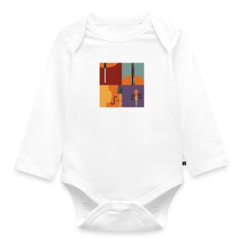 Cello - Baby Bio-Langarm-Body - Weiß - Vorne