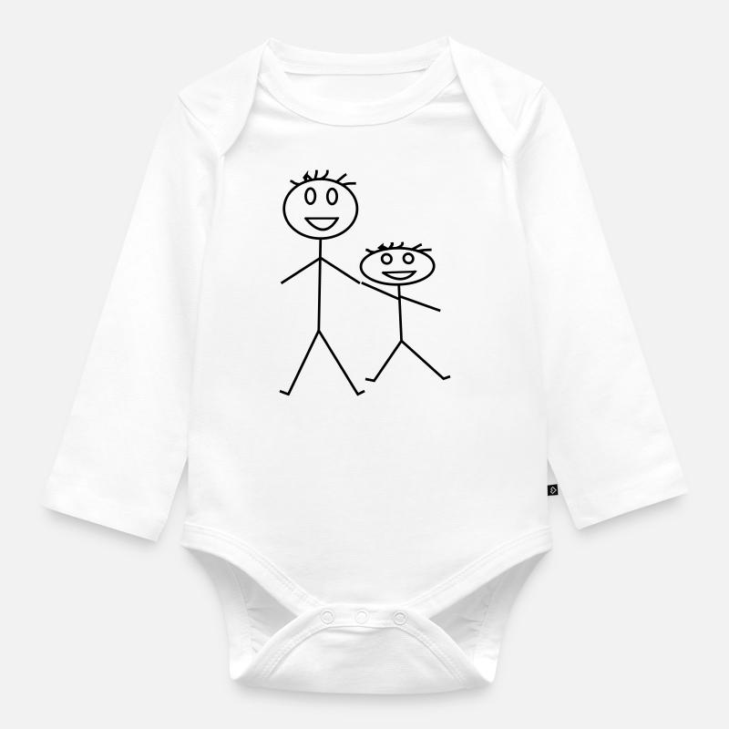 Bruder - Baby Bio-Langarm-Body - Weiß