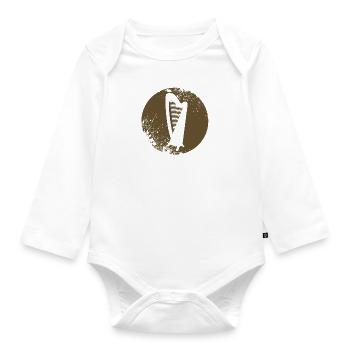 harp - Organic Longsleeve Baby Bodysuit - white - Front
