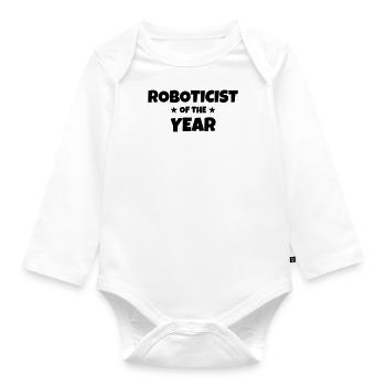 Robotics Robot Robotik Robotique Roboter - Organic Longsleeve Baby Bodysuit - white - Front