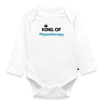 Krankengymnast / Krankengymnastin / Physio / - Baby Bio-Langarm-Body - Weiß - Vorne