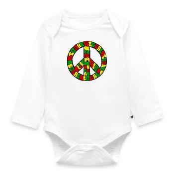 Reggae - Organic Longsleeve Baby Bodysuit - white - Front