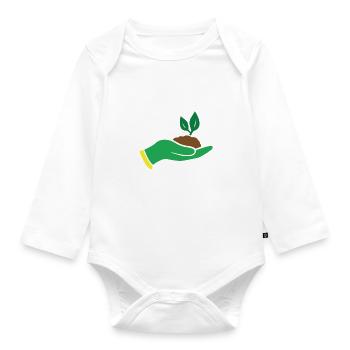J'peux pas j'ai jardinage - Body Bébé bio manches longues - blanc - Devant