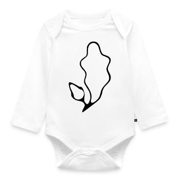 Marque Pony Small Horses - Body Bébé bio manches longues - blanc - Devant