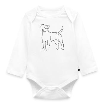 Juste un Jack - Body Bébé bio manches longues - blanc - Devant