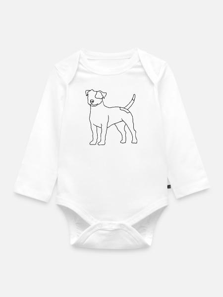 Nur ein Jack - Baby Bio-Langarm-Body - Weiß