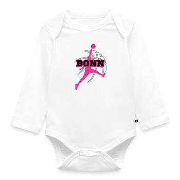 Bonn, meine Stadt! - Baby Bio-Langarm-Body - Weiß - Vorne